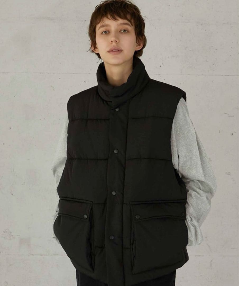 LA PEAU DE GEM ボンバーベスト　ブラック