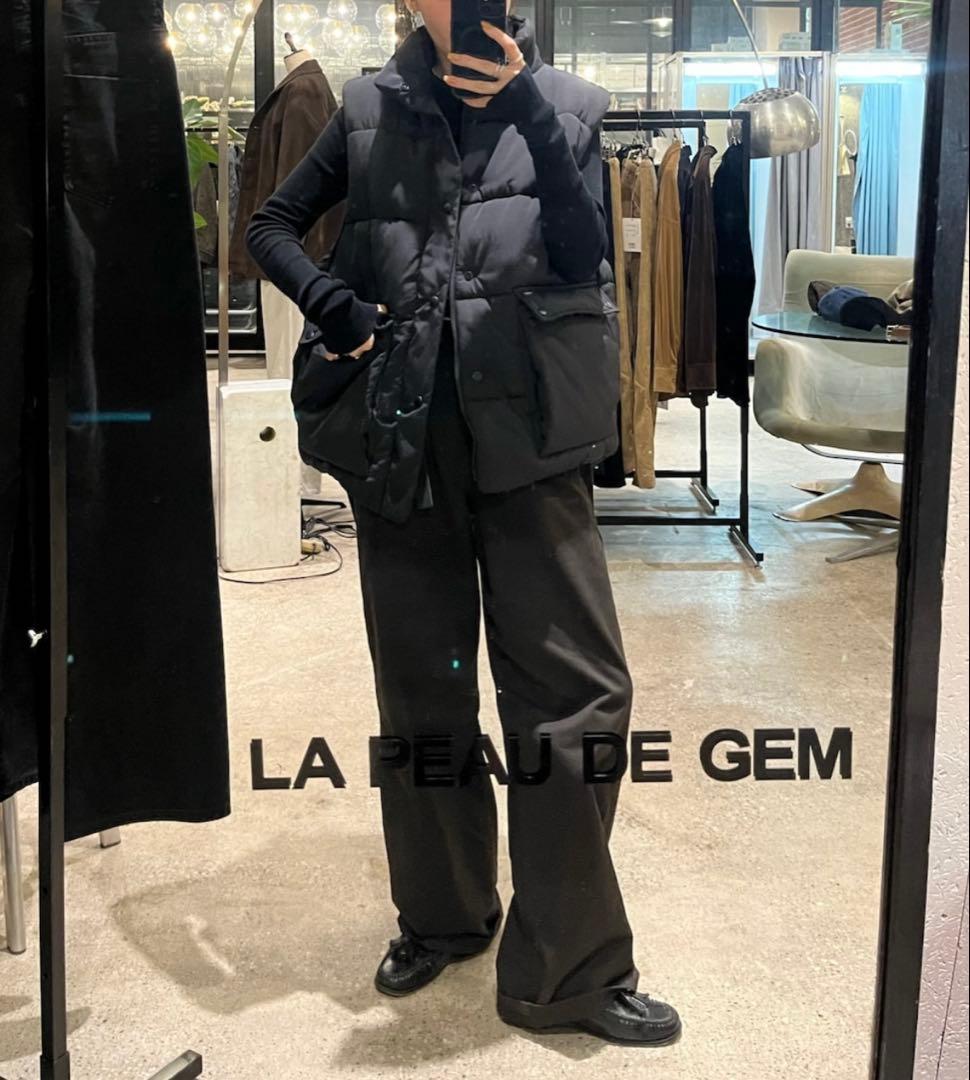 LA PEAU DE GEM ボンバーベスト　ブラック