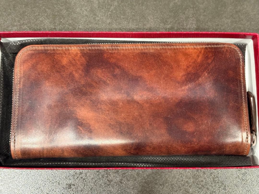 新進工房 バタール 長財布 シェルコードバン フルオプション