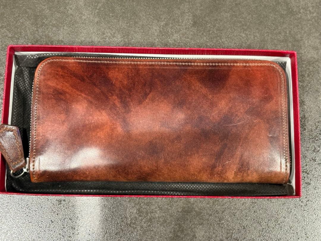 新進工房 バタール 長財布 シェルコードバン フルオプション