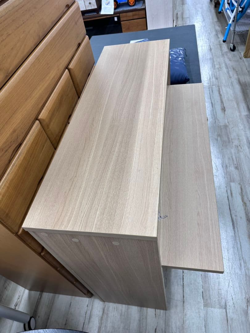 受付カウンター ハイカウンター＆デスク インナーデスク付 幅120cm 美品！