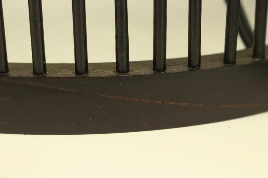 焼スス 竹 丸型スタンド ライト 照明 和モダン インテリア(メ1357)