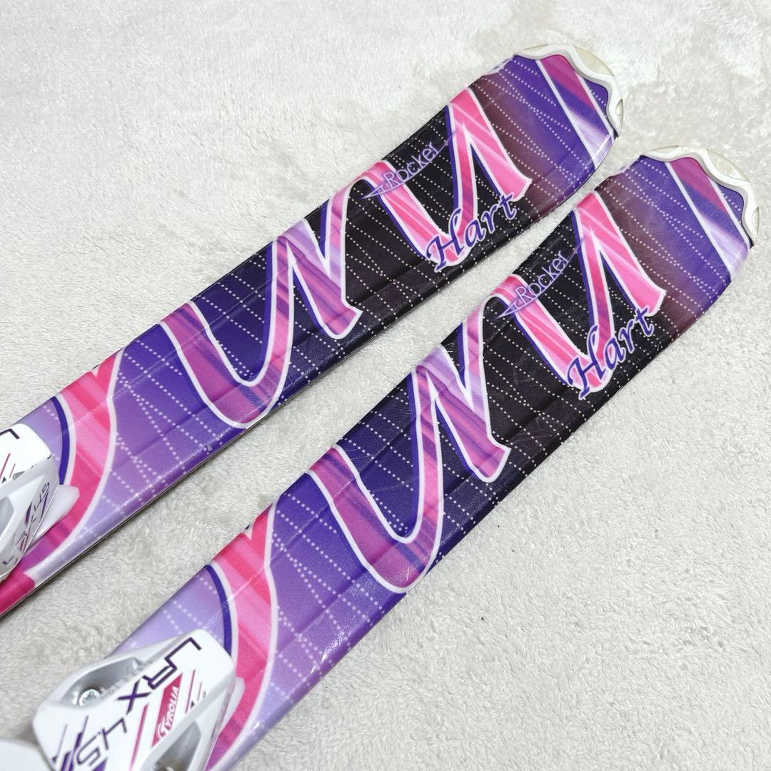 HART ジュニアスキー 117cmビンディング ストック 3点セット 女の子