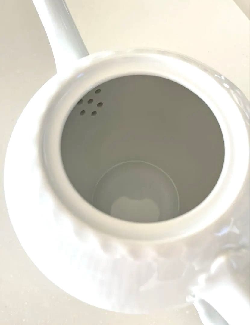 ロイヤルコペンハーゲン　ホワイト ハーフレース ポット L 大 1L