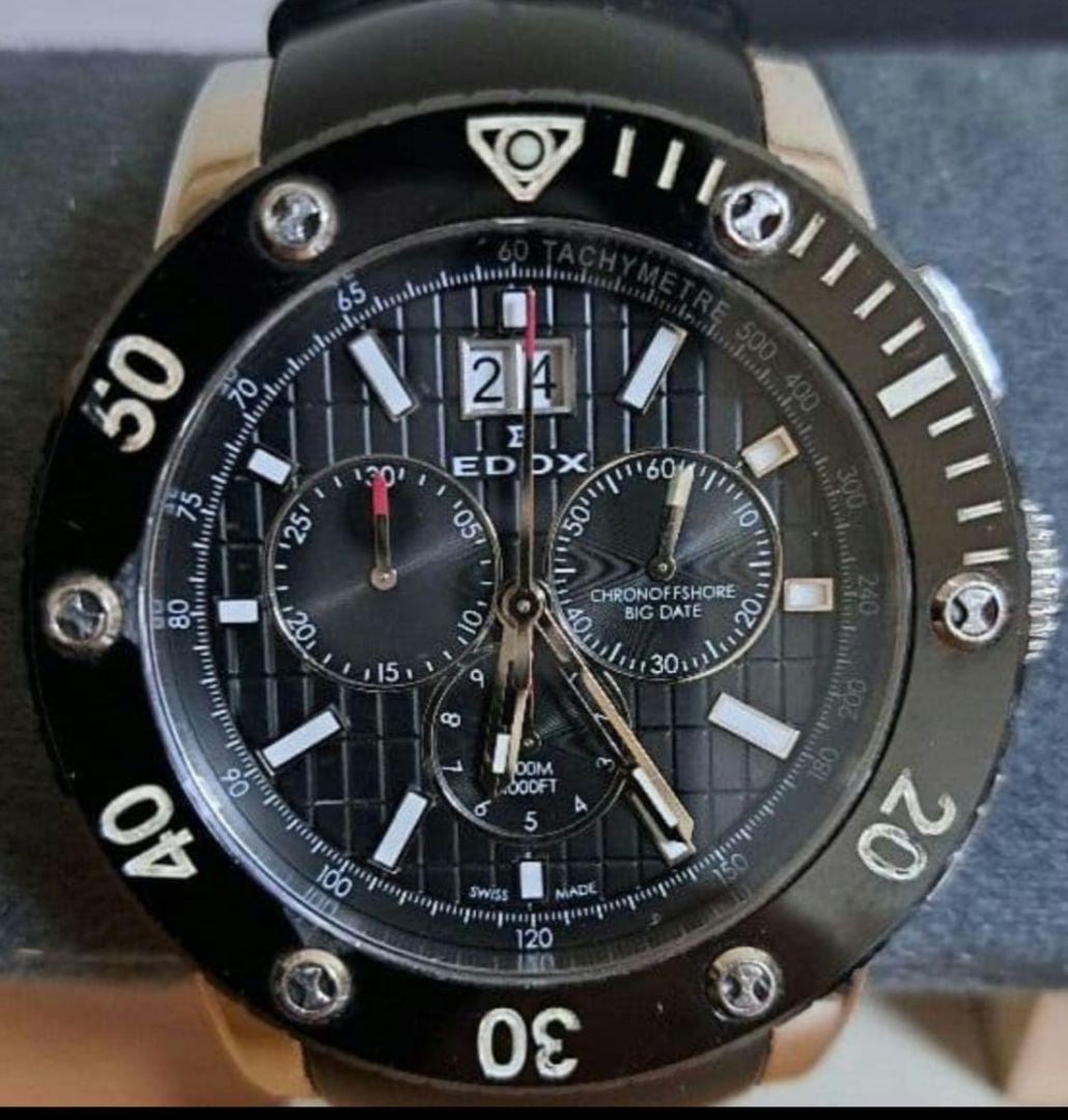 まーくん専用エドックス EDOX クラスワン クロノオフショア ビックデイト