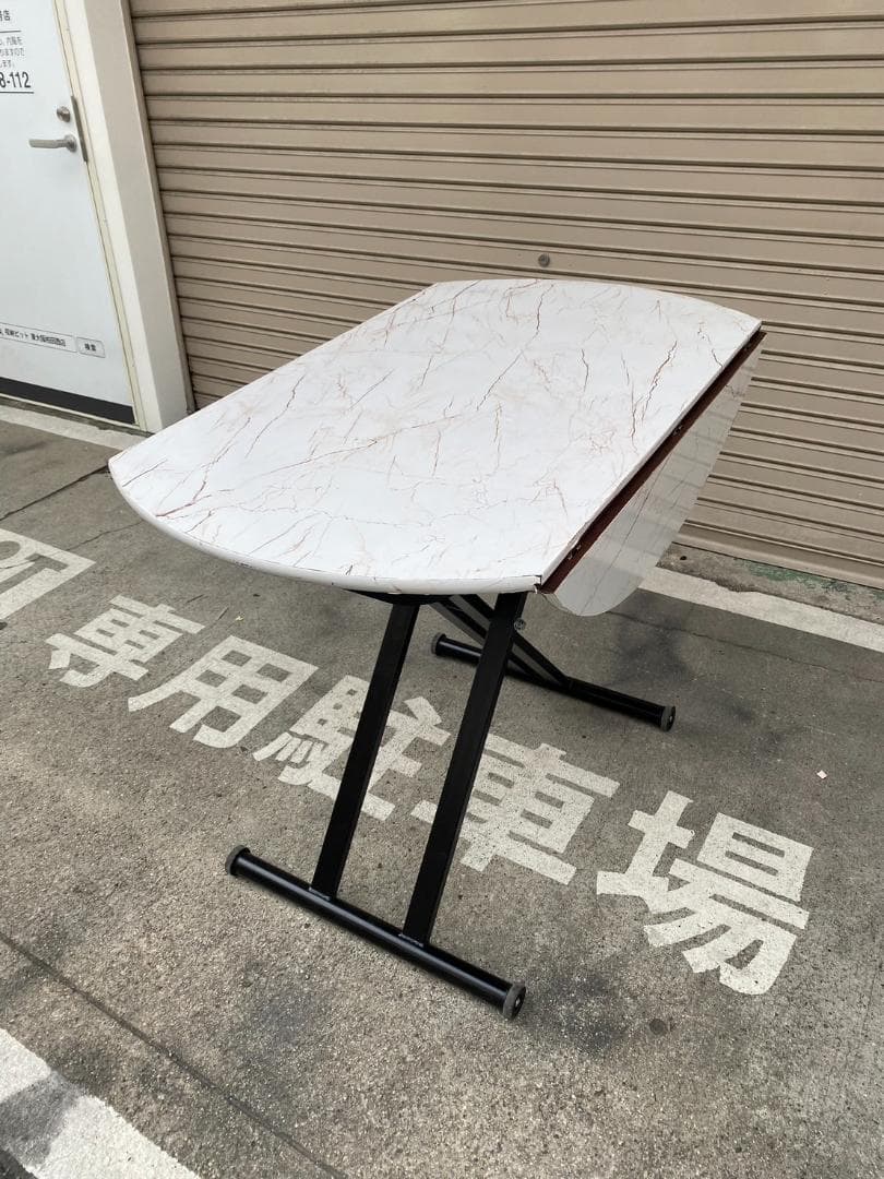 A215☆昇降伸縮テーブル ダイニングテーブル 折り畳みテーブル