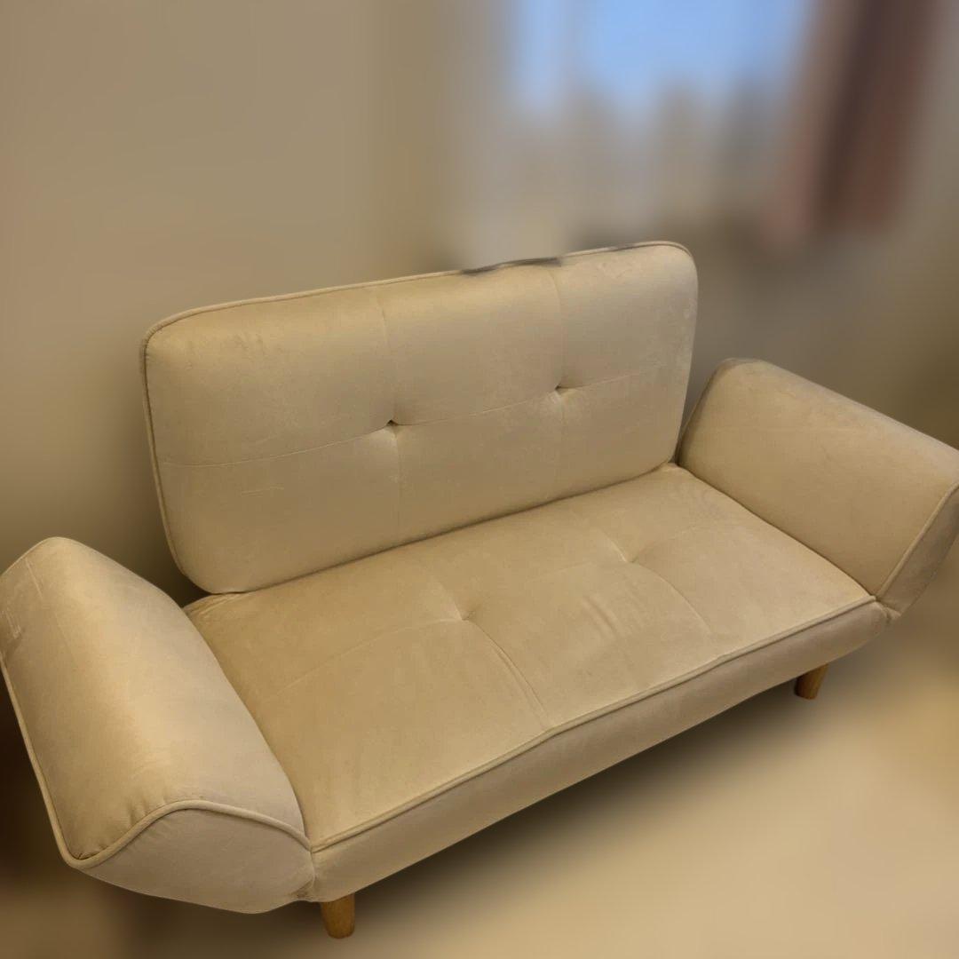 12/20まで ソファ 2人掛け ソファベット OSJ 125cm -160cm