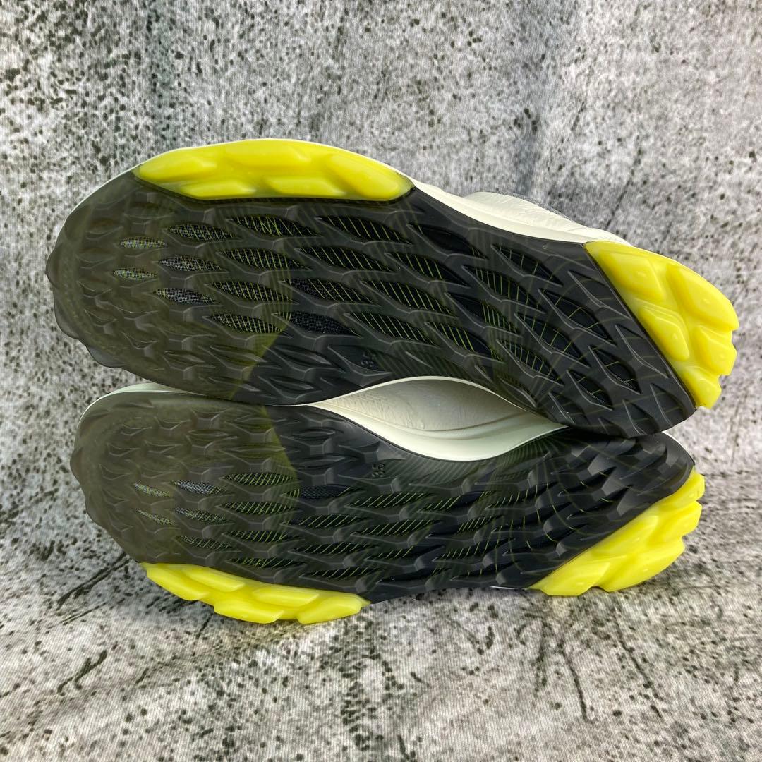 新品同様 エコー ゴルフシューズ ホワイト レザー BOAシステム ゴアテックス