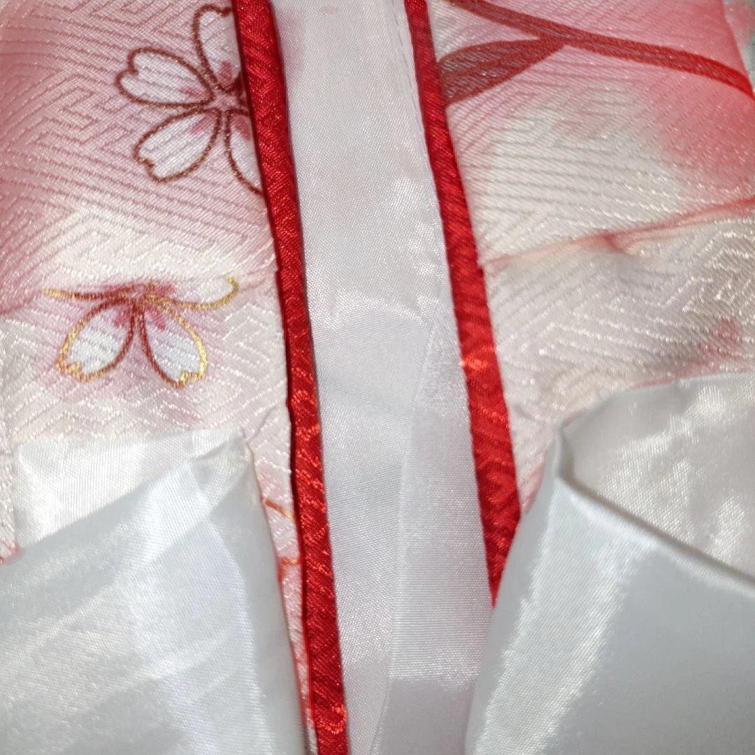 七五三 3歳 女の子 着物 被布 淡桃の恋詩 くすみカラー キョウエツ