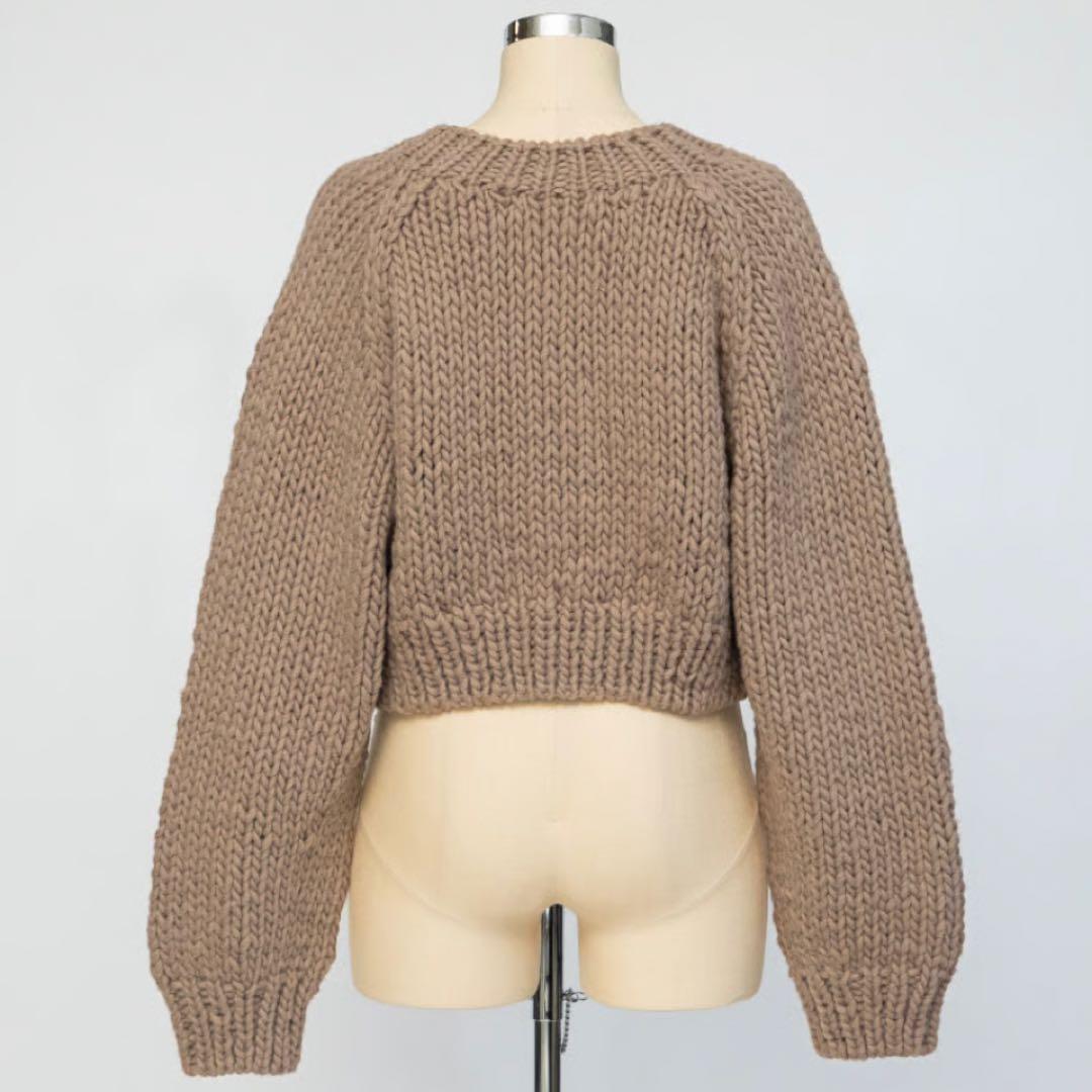 【新品未使用】WCJ ハンドニットカーディガン モカ