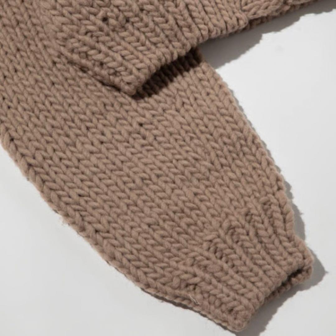 【新品未使用】WCJ ハンドニットカーディガン モカ