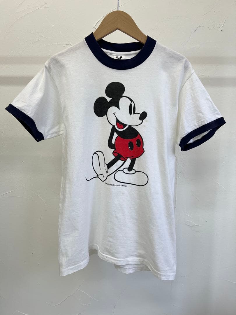 ミッキーマウス プリント Tシャツ