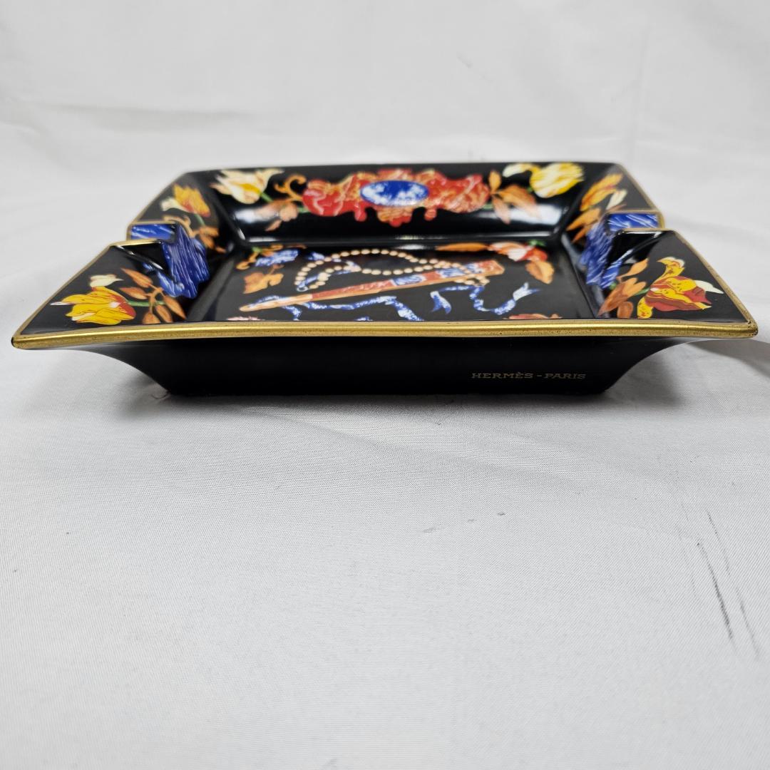 【1988年希少】HERMES ヴィドポシュ 灰皿 小物入れ「東洋と西洋の石」