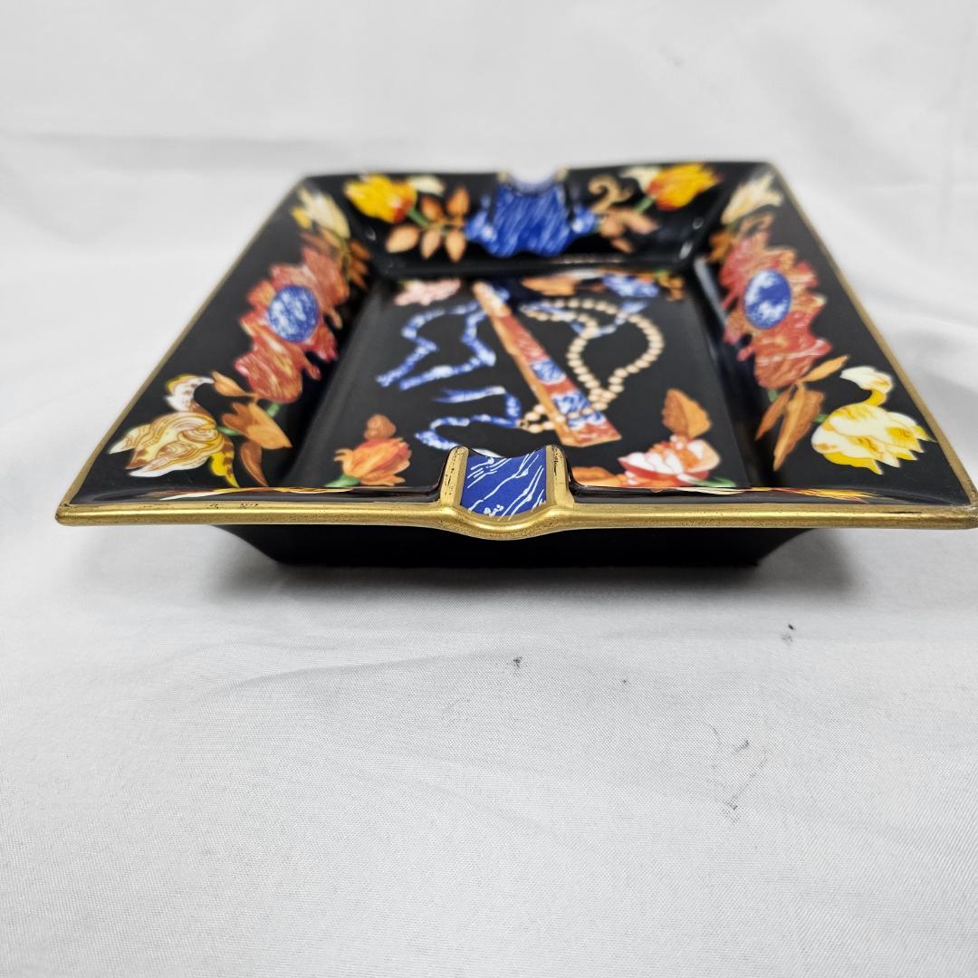 【1988年希少】HERMES ヴィドポシュ 灰皿 小物入れ「東洋と西洋の石」