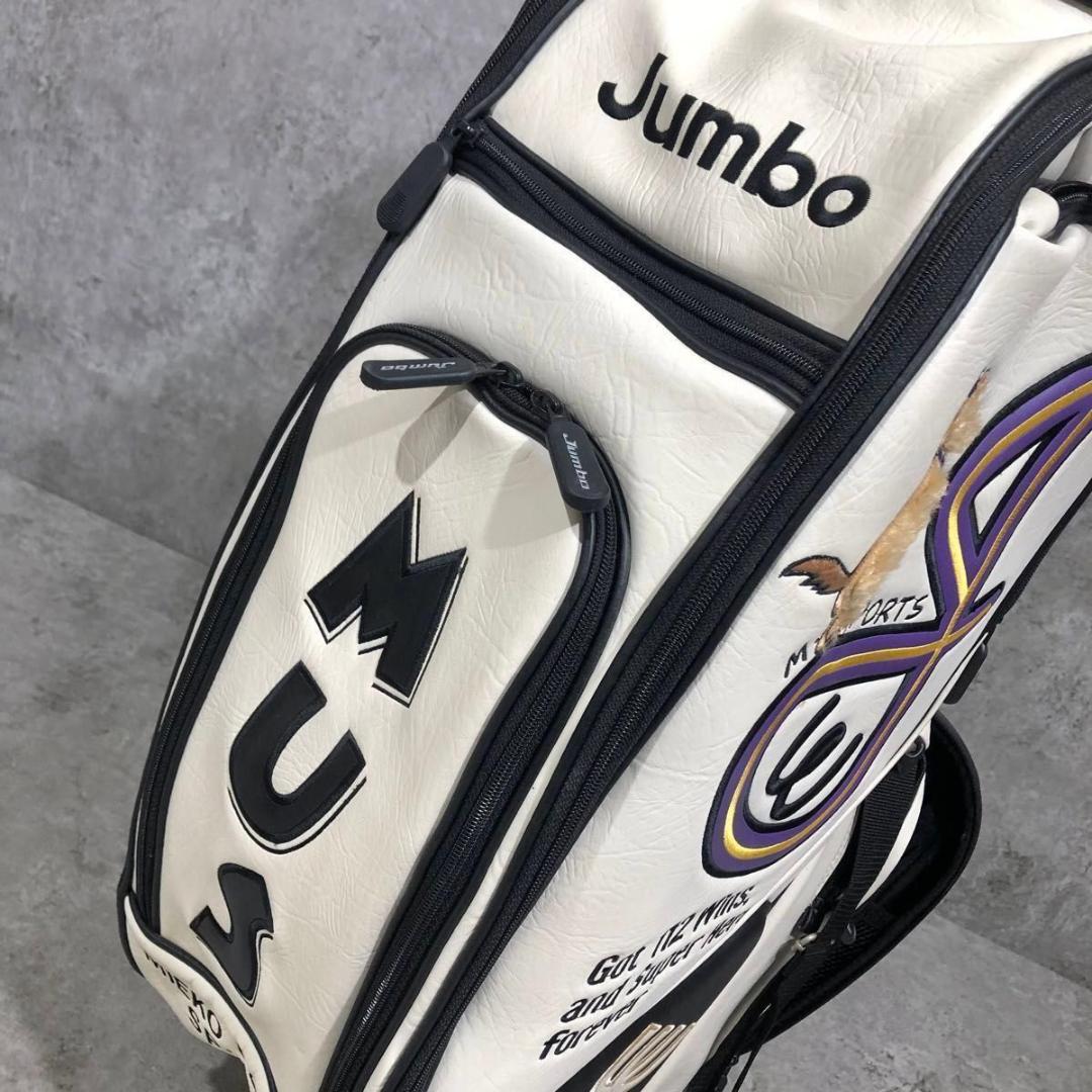 限定 レア 美品 ジャンボ尾崎 112勝 記念モデル キャディバッグ ホワイト