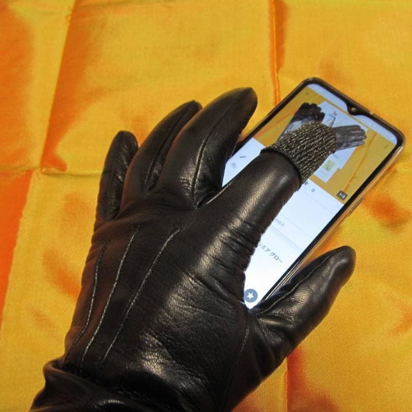初売りメローラ スマホ対応 ナッパ黒 カシミア黒 革手袋 グローブ MEROLA
