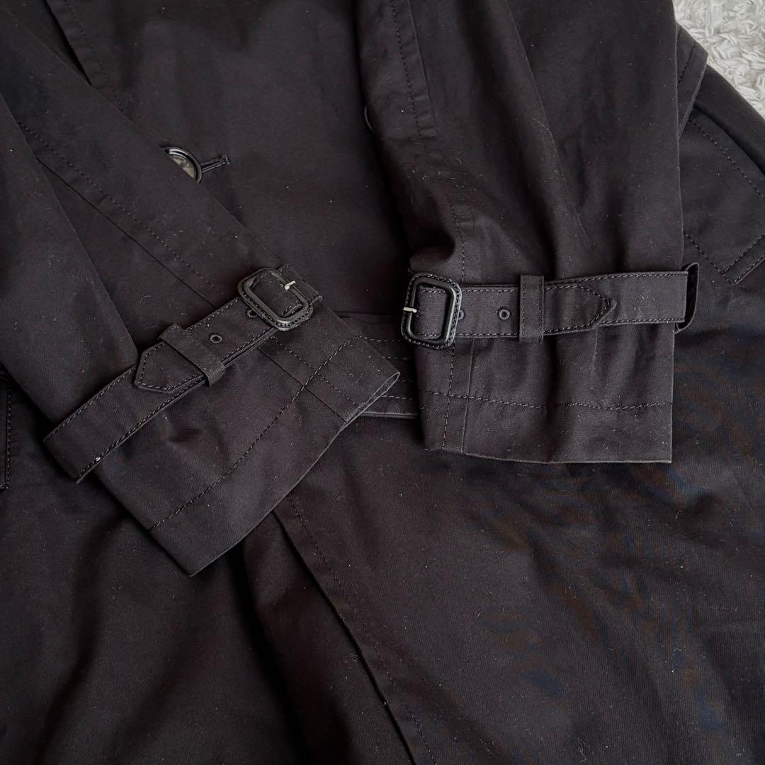 ✨極美品✨ XL バーバリーロンドン トレンチコート ノバチェック ロング丈 黒