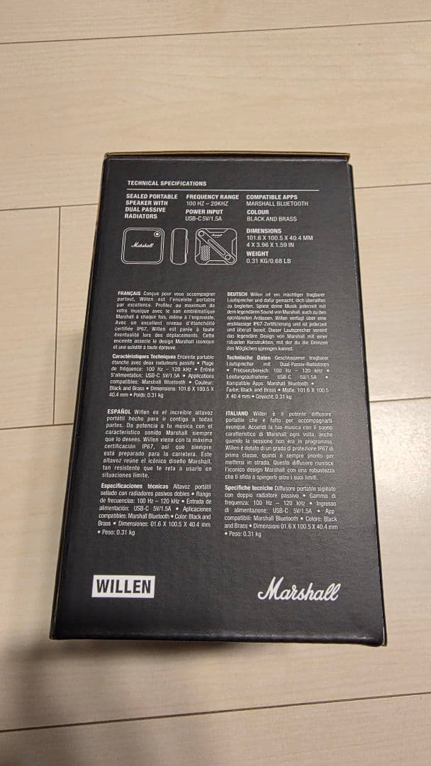マーシャル Marshall willen ワイヤレススピーカー