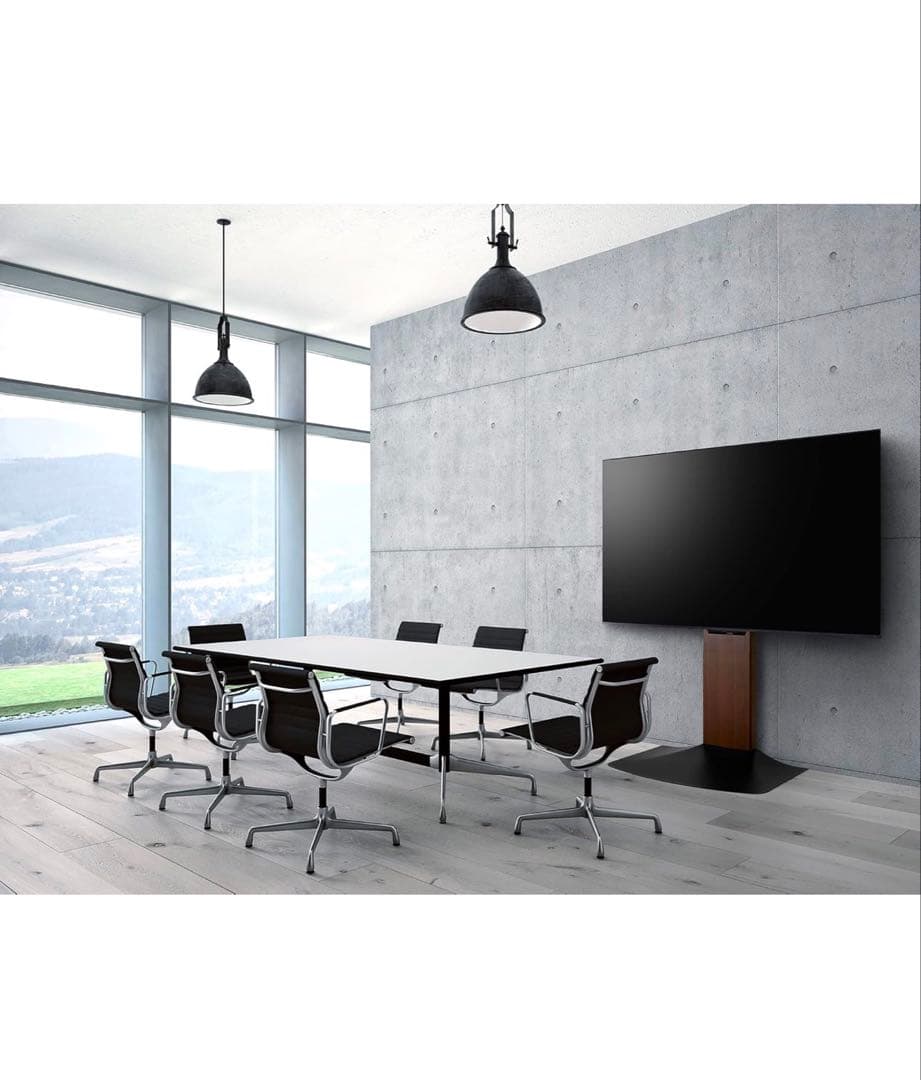 ✨朝日木材加工 壁寄せテレビスタンド 48〜77型