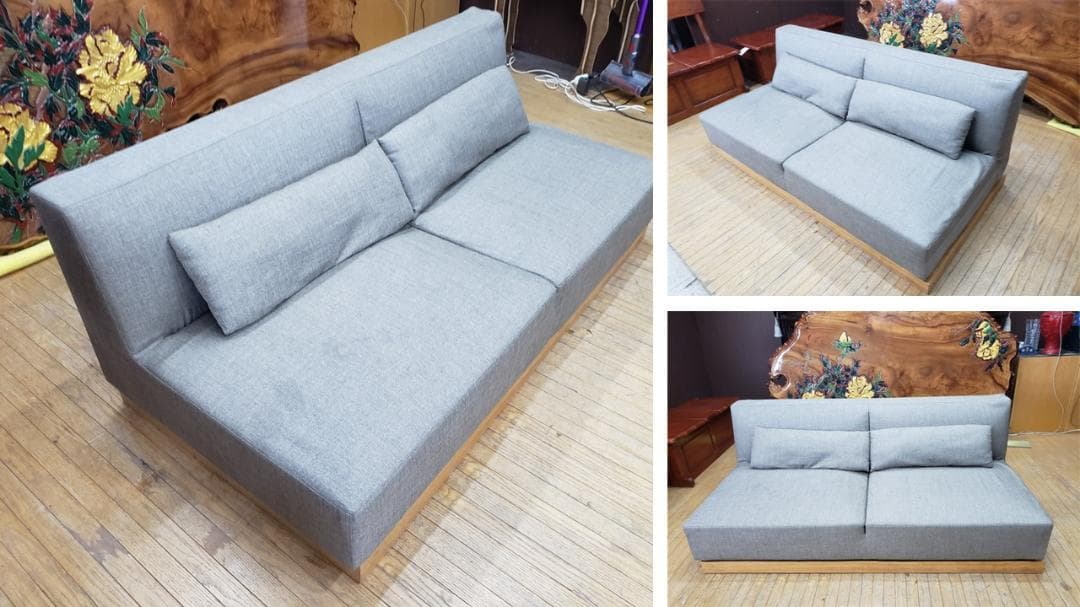 a35　TIME＆STYLE　リビングスケープ　オーク材　２人掛けソファ