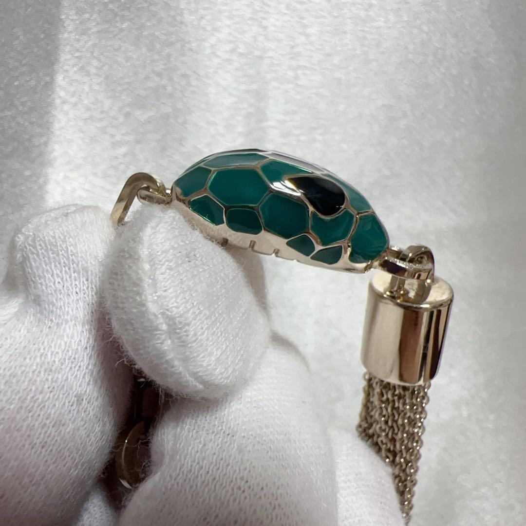 希少品 BVLGARI　ブルガリ　蛇セルペンティ　バッグチャーム　 キーホルダー