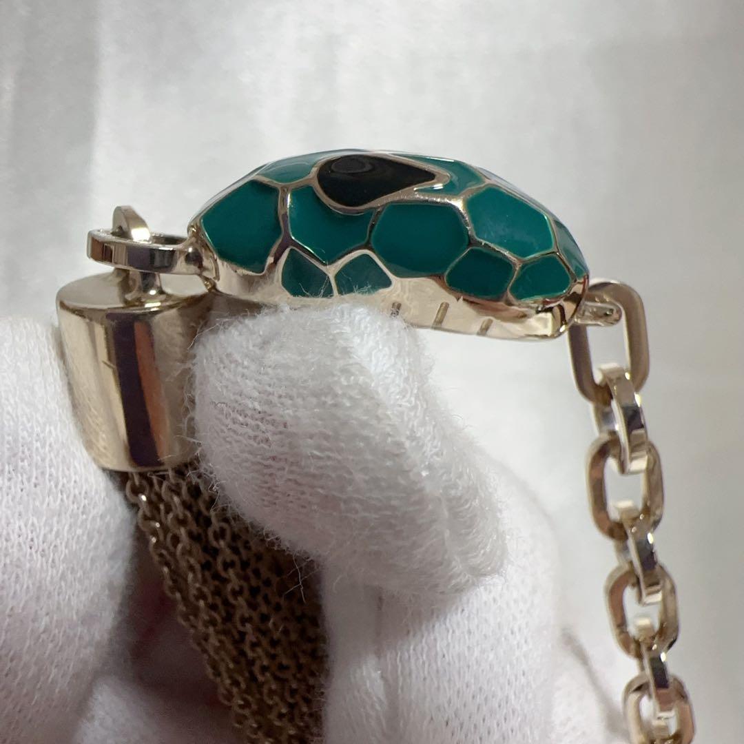 希少品 BVLGARI　ブルガリ　蛇セルペンティ　バッグチャーム　 キーホルダー