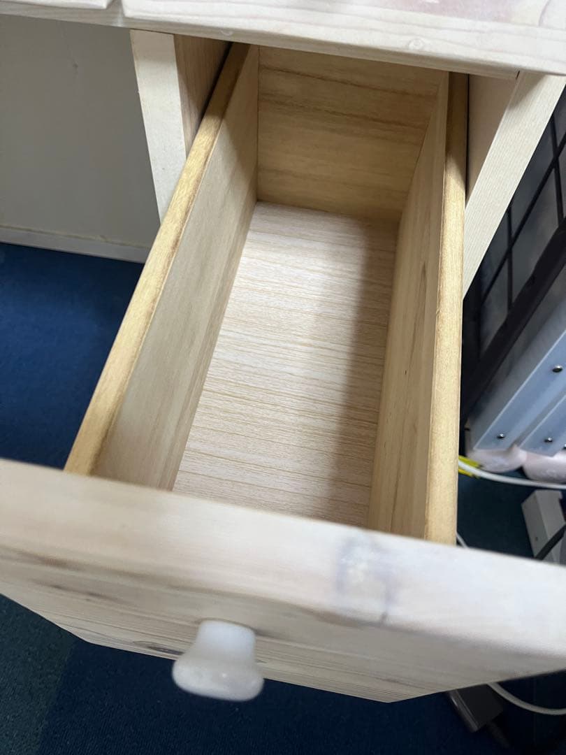 ドレッサー 三面鏡 無垢 天然木 鏡台 化粧台 ナチュラル