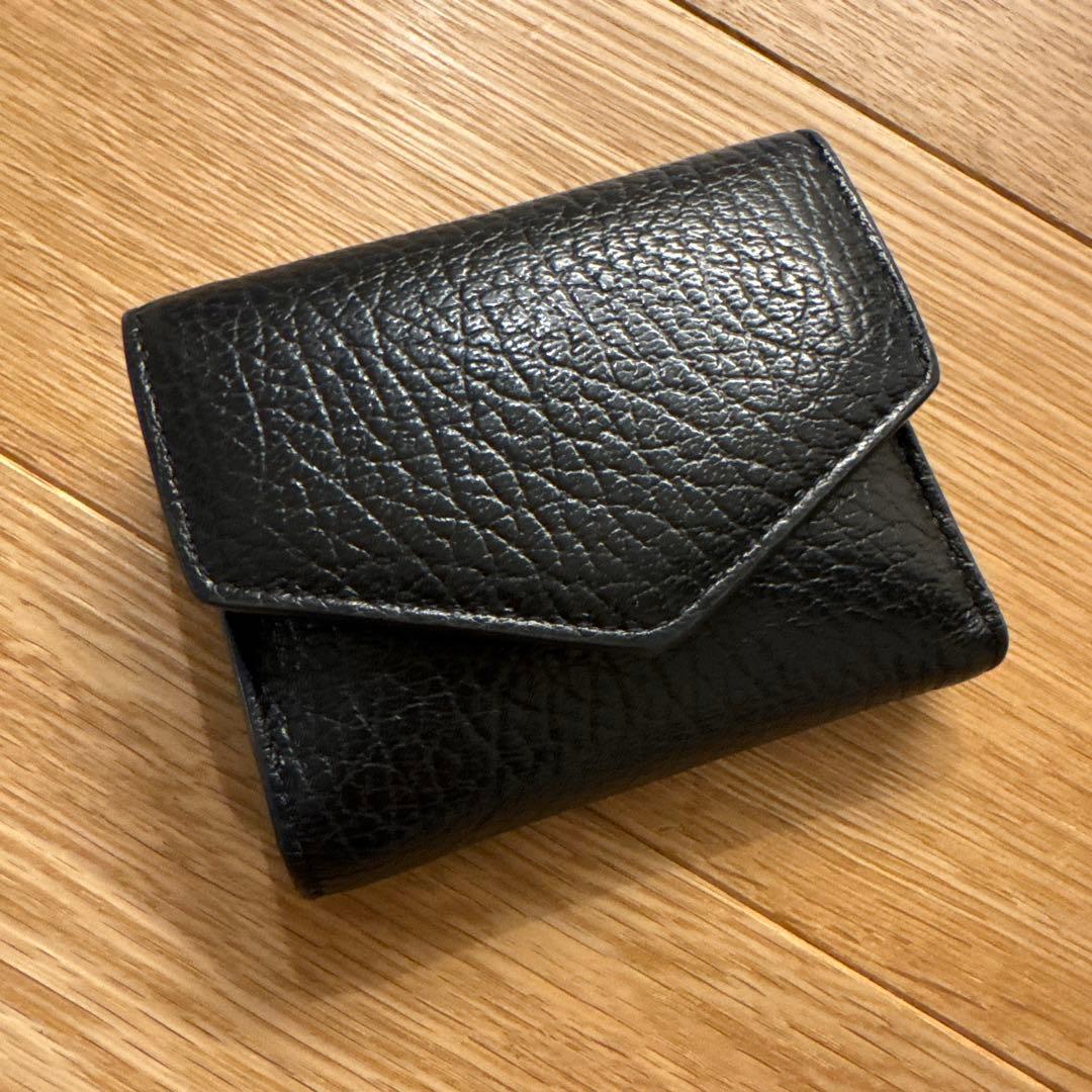 Maison Margiela マルジェラ 三つ折り財布 黒 トリフォールド