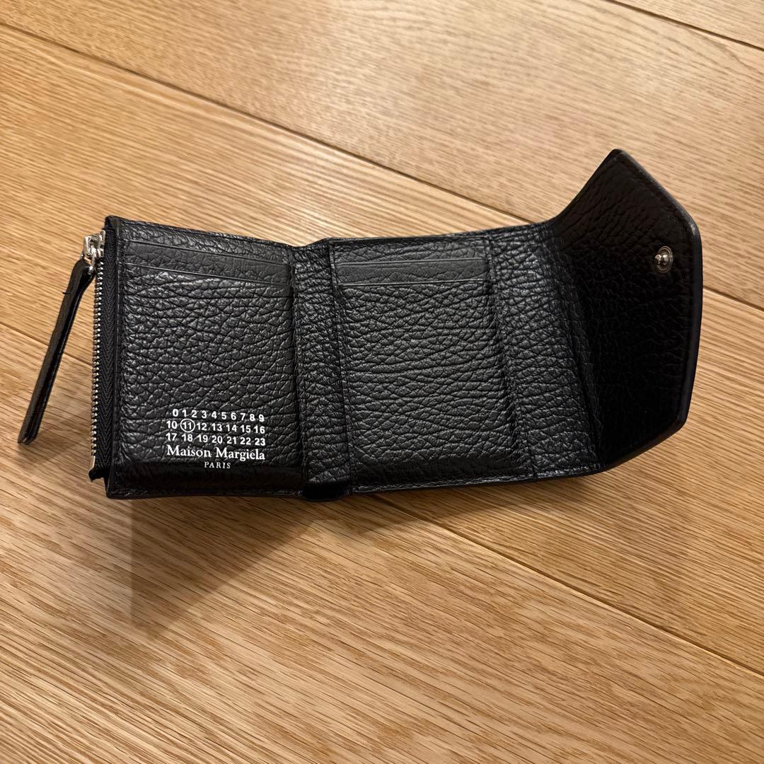 Maison Margiela マルジェラ 三つ折り財布 黒 トリフォールド