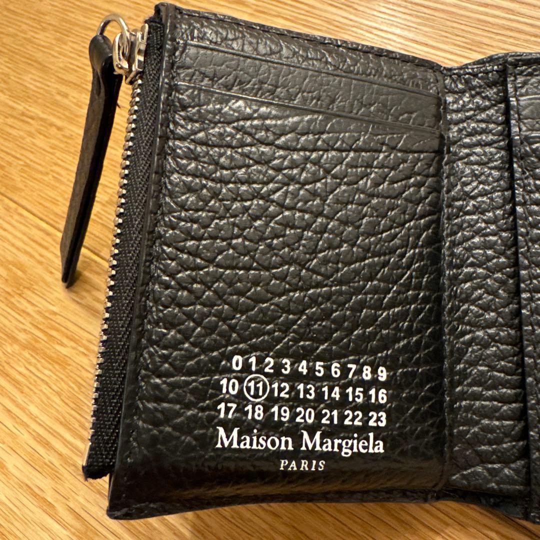 Maison Margiela マルジェラ 三つ折り財布 黒 トリフォールド