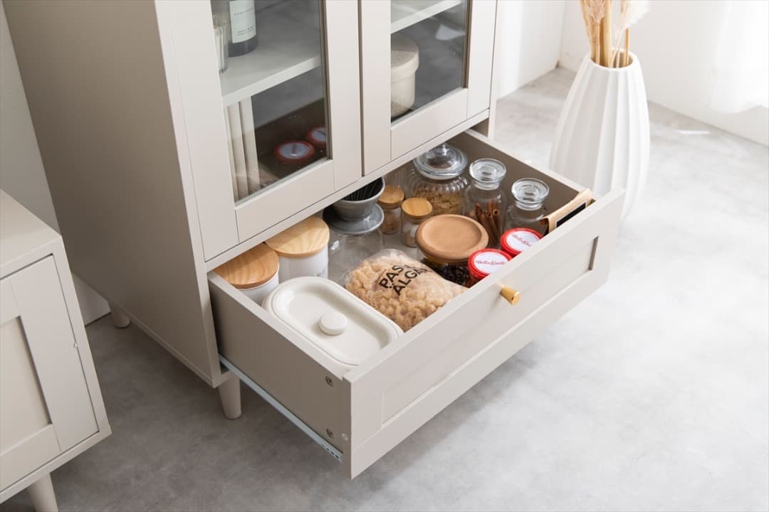 【送料無料】【幅60cm】Calan ガラスキャビネット 棚 収納 高品質