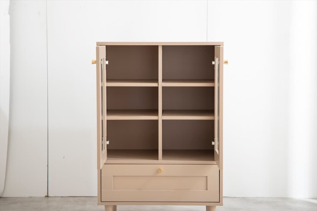 【送料無料】【幅60cm】Calan ガラスキャビネット 棚 収納 高品質