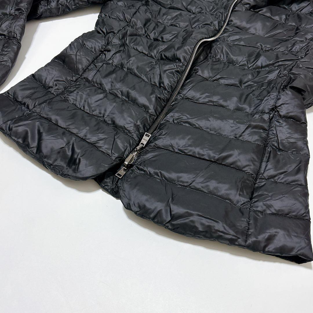 美品 HERNO ラミナー ショートダウンジャケット ブラック 42 f725