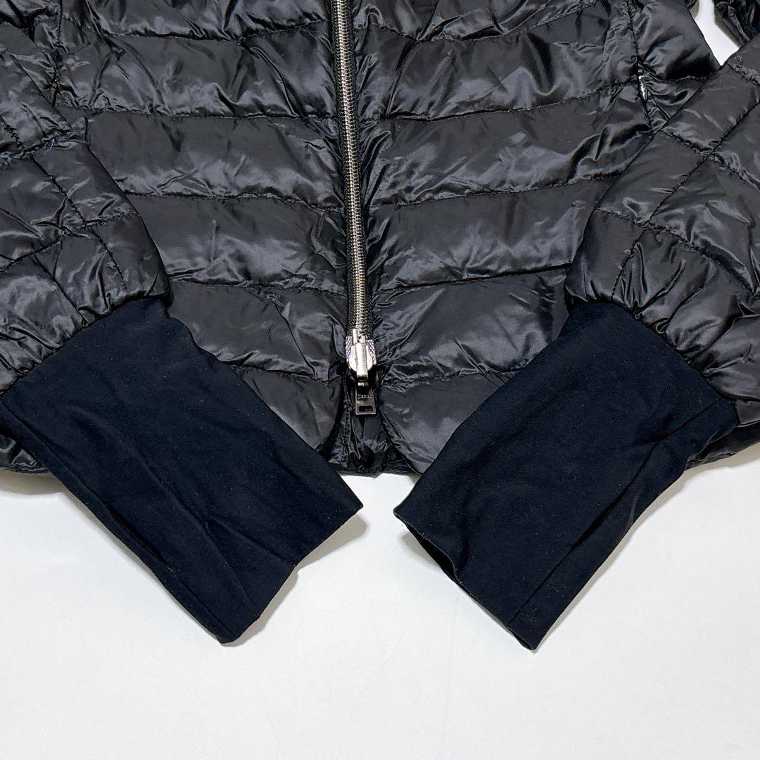 美品 HERNO ラミナー ショートダウンジャケット ブラック 42 f725