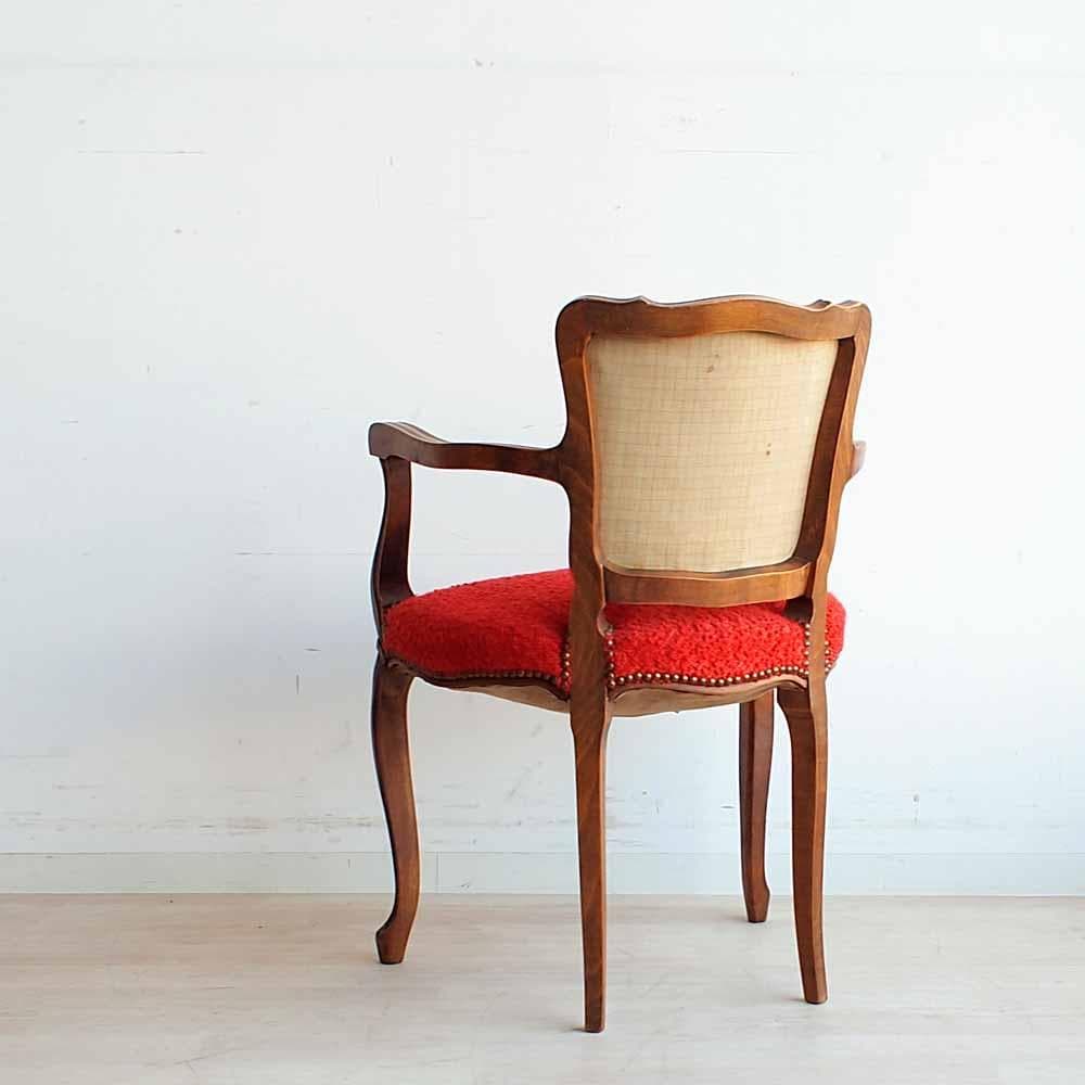 アンティーク 猫脚 アームチェア 単鋲 クラシカル ZR24210