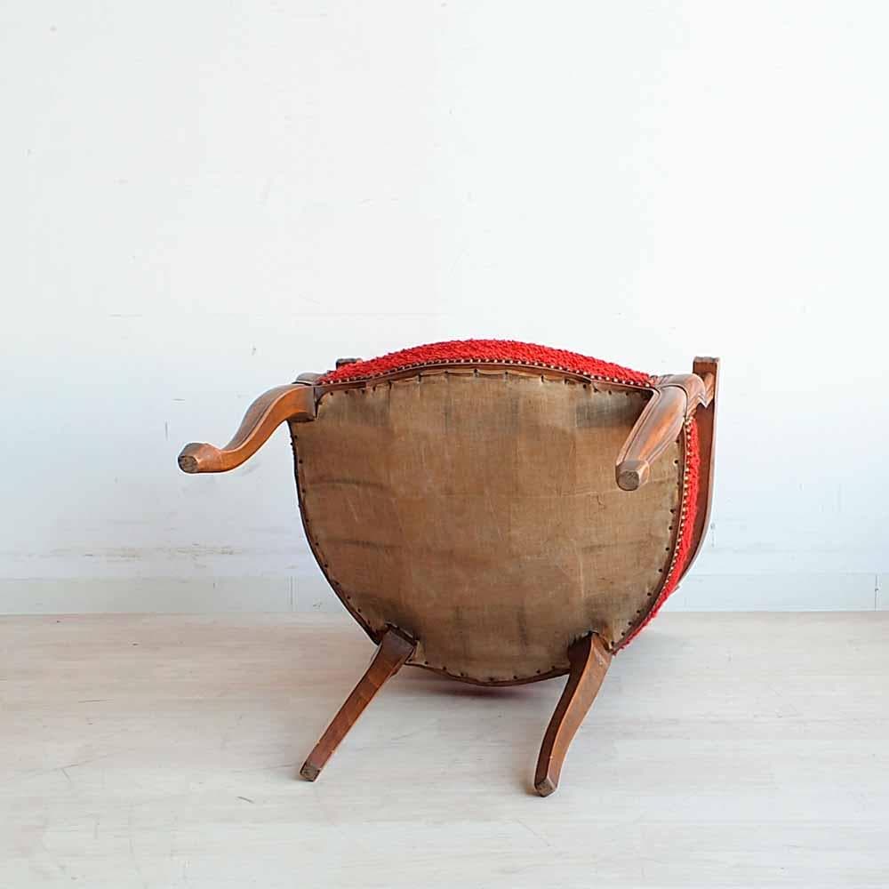 アンティーク 猫脚 アームチェア 単鋲 クラシカル ZR24210