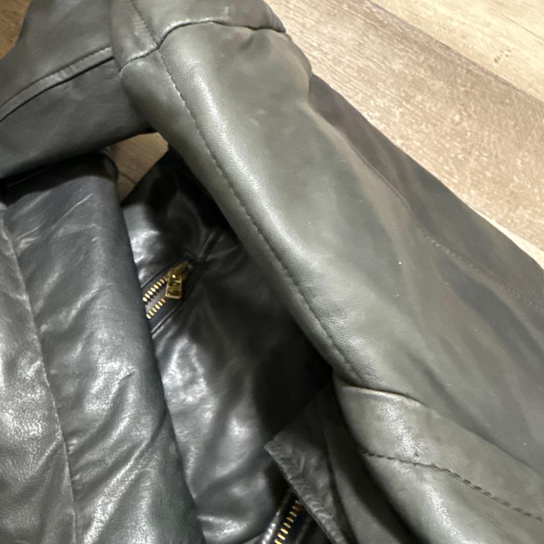 buffalo bobs ラムレザーダウンジャケット　black 2