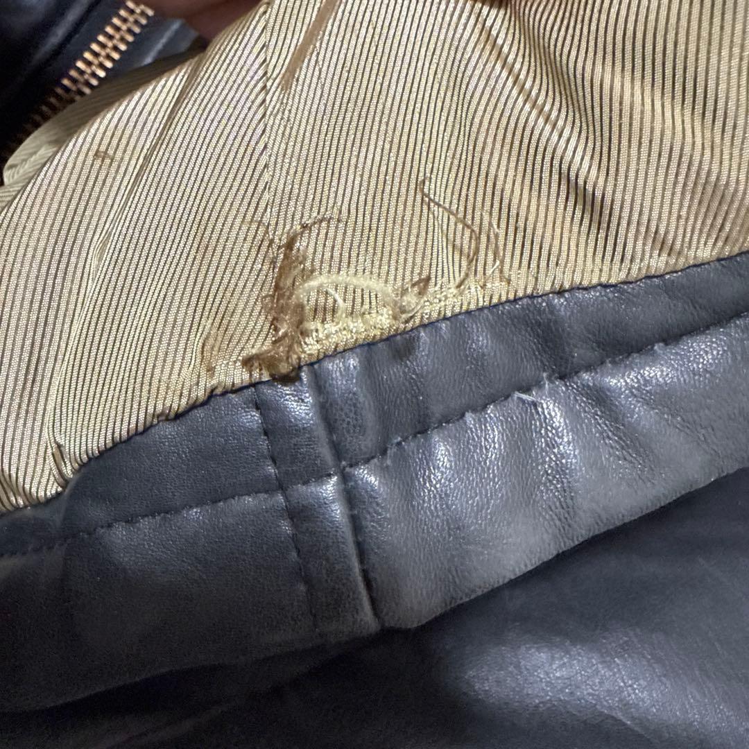 buffalo bobs ラムレザーダウンジャケット　black 2