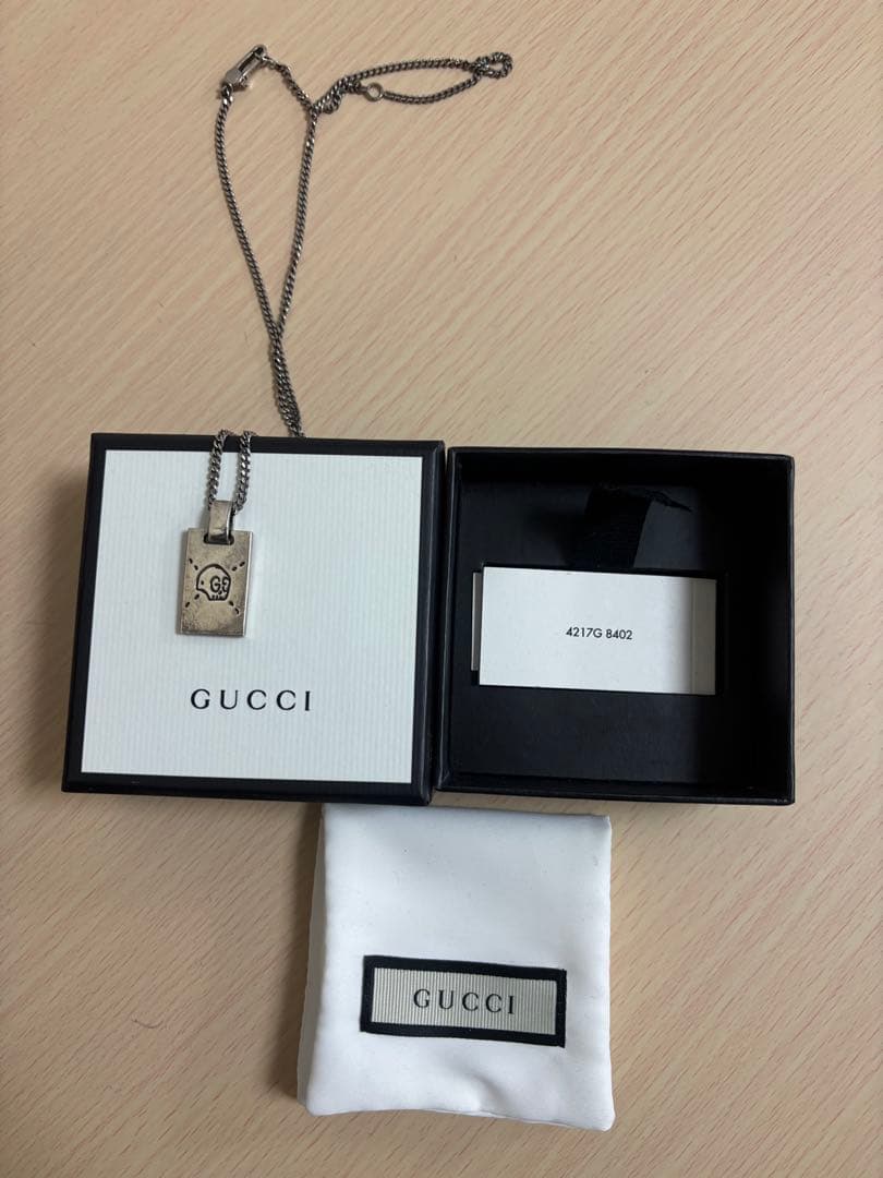 GUCCI グッチ ゴーストスカルネックレス