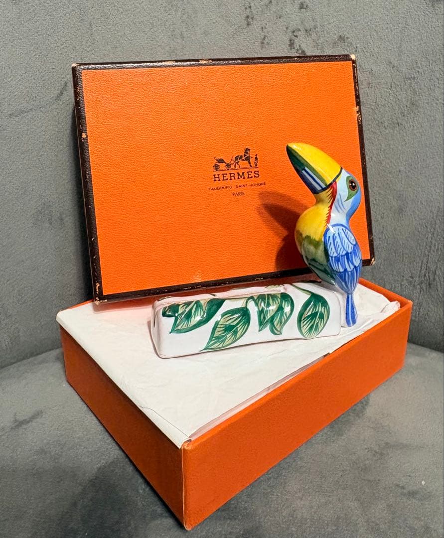 HERMES ムスティエ 鳥の置物 専用箱入り