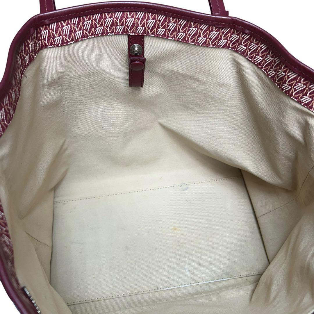 極美品　モラビト　オートグラフ GM　トートバッグ　レッド　pvc　レザー　A4