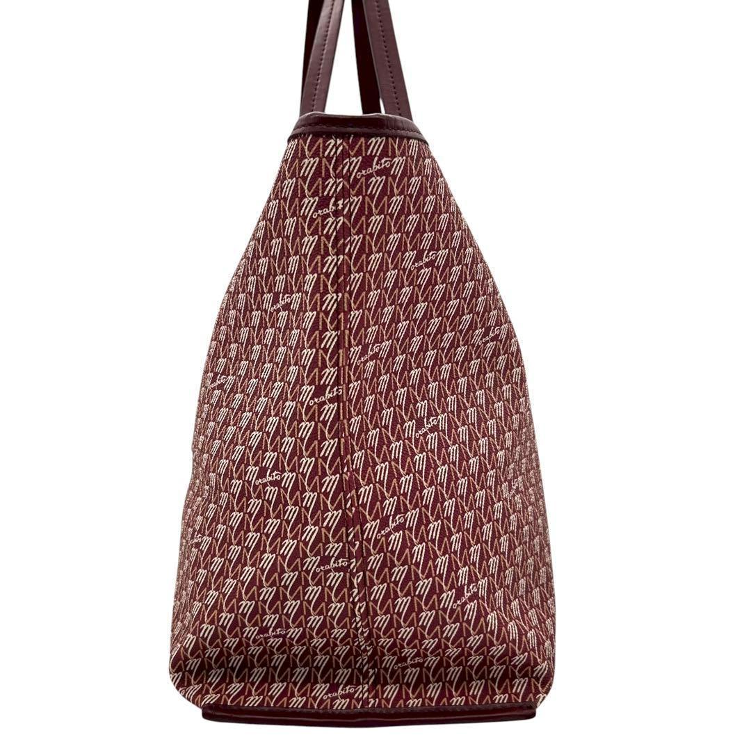 極美品　モラビト　オートグラフ GM　トートバッグ　レッド　pvc　レザー　A4