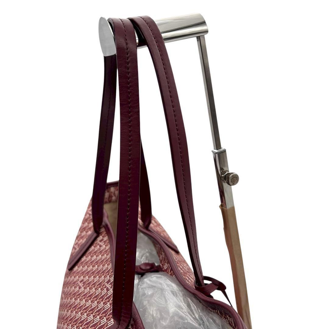 極美品　モラビト　オートグラフ GM　トートバッグ　レッド　pvc　レザー　A4