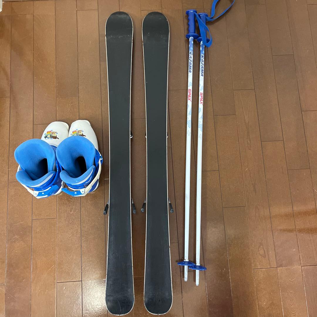 子ども用スキー板　スキー靴　ストックセット