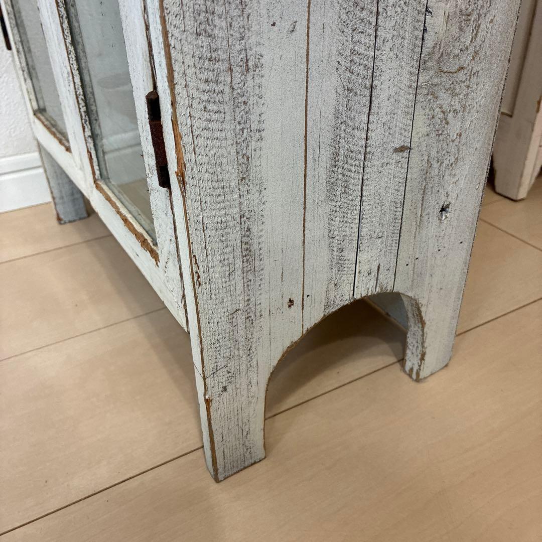 ヴィンテージ ガラスキャビネット ※本体のみ。中身は付きません