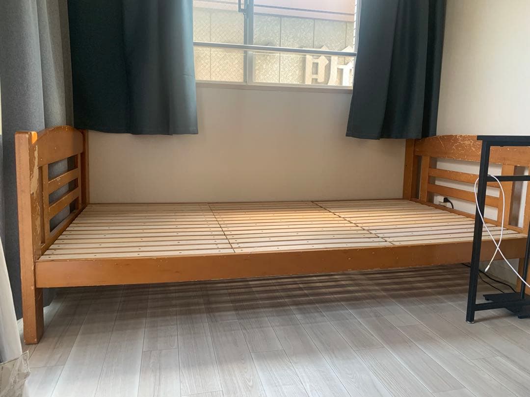 シングルベッドフレーム 木製 ナチュラルウッド