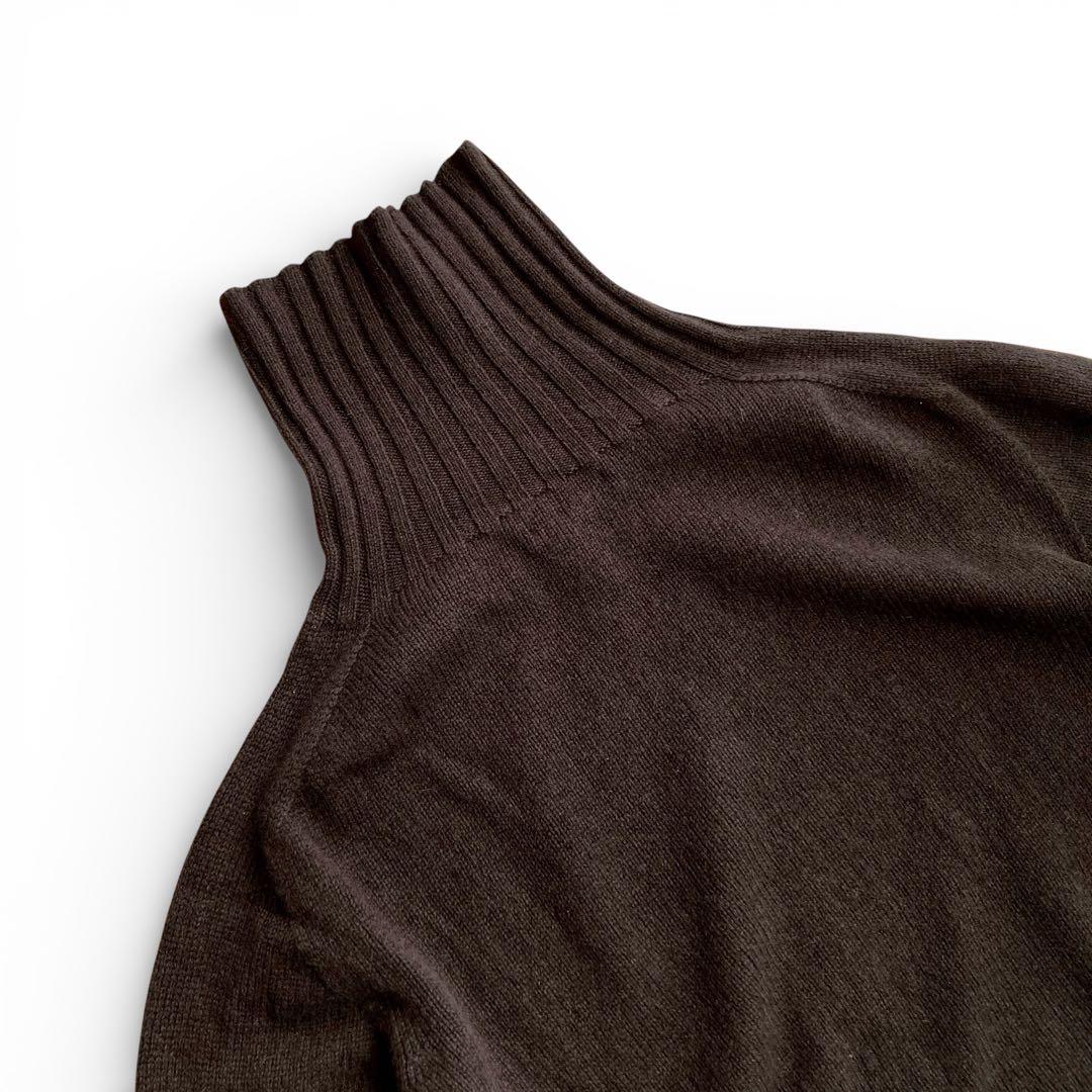 MARGARET HOWELL カシミヤ100% タートルニット ブラウン