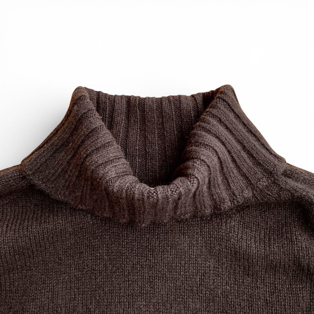 MARGARET HOWELL カシミヤ100% タートルニット ブラウン