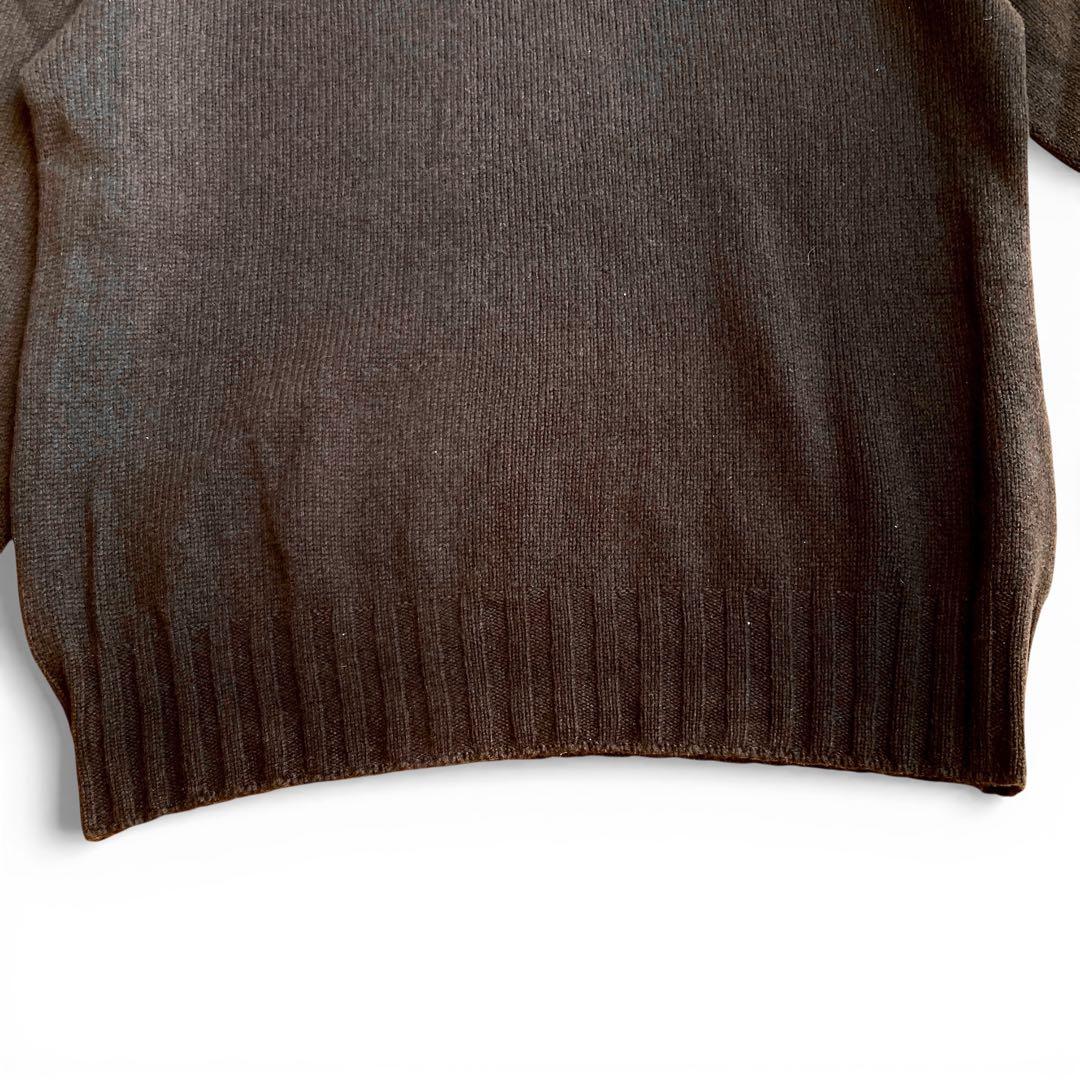 MARGARET HOWELL カシミヤ100% タートルニット ブラウン