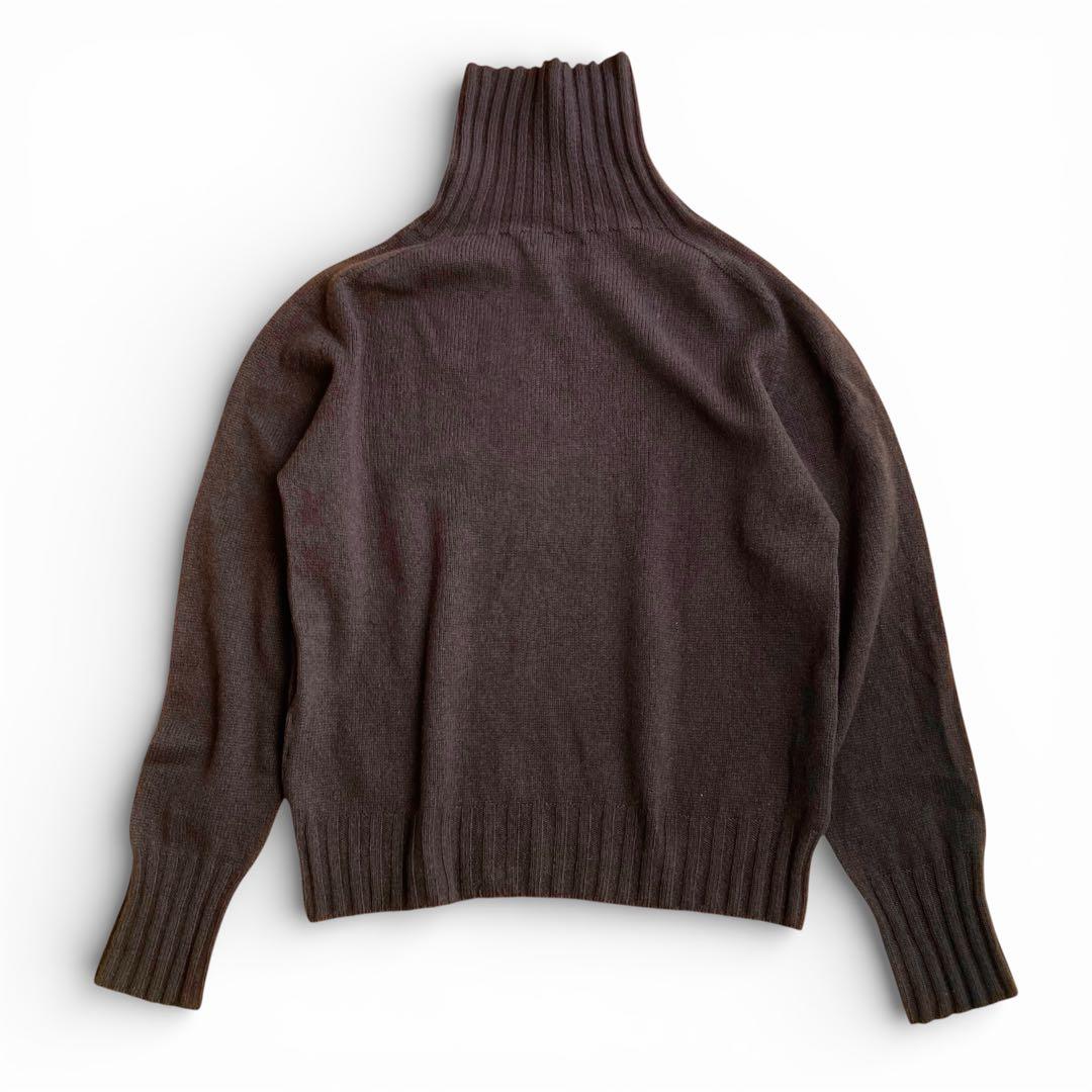 MARGARET HOWELL カシミヤ100% タートルニット ブラウン